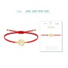 Pulsera Hilo Rojo Ojo De Horus Dorado - Coleccion amuleto pulsera roja